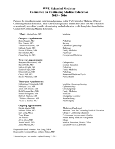 Membership List - WVU School of Medicine