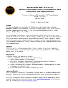 Application for Student Travel Support