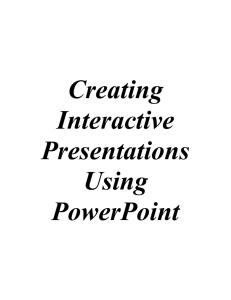 Interactivity with PowerPoint XP