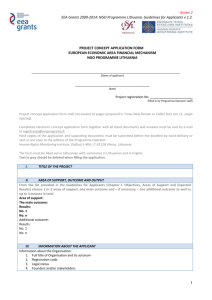 Annex 2A - Project concept application form