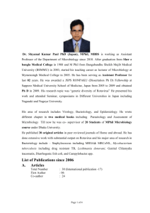 Dr. Shyamal Kumar Paul - Mymensingh Medical College