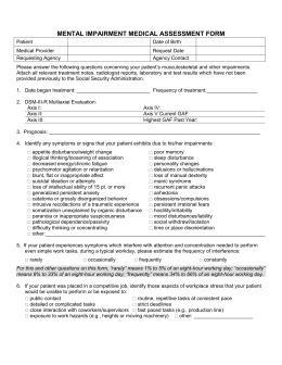 mental residual functional capacity questionnaire functional capacity form