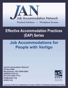 Vertigo - Job Accommodation Network