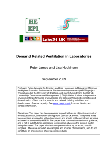 Demand Related Ventilation