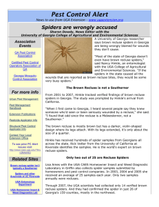 10.31 Brown Recluse Spiders - Applications