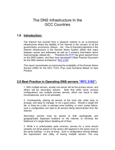 The DNS Infrastructure In the Gulf Countries