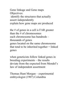 Gene linkage and Gene maps