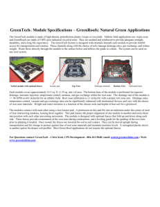 GreenTech Module Specifications