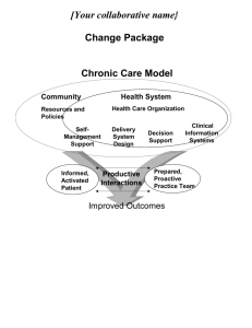 Chronic Care Model Change Concepts and Package