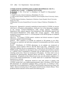 cyp2d6 genetic information-guided metoprolol