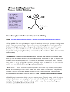 10 Team Building Activities