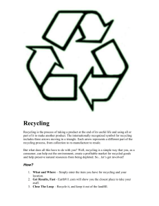 Recycling - Pack 150 Enterprise, Alabama