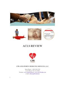 ACLS - CPR and Sports Medicine Services