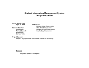 The Proposed Student Information Management System