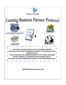 Existing Business Partner Protocol