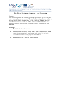 The Three Brothers – Summary and Reasoning