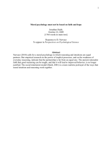 haidt.in-press.respo.. - Faculty Web Sites at the University of Virginia