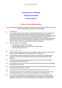 Policy on Equal Opportunities