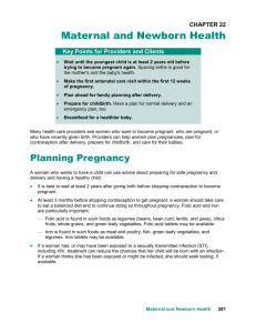 CHAPTER 22 Maternal and Newborn Health