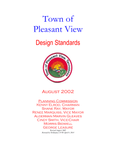 Design Standards - Pleasant View, Tennessee