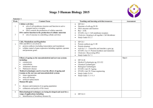 Year 12 Human Biology Program 2015