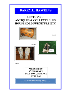SPECIAL SALE OF ANTIQUES & COLLECTABLES WEDNESDAY