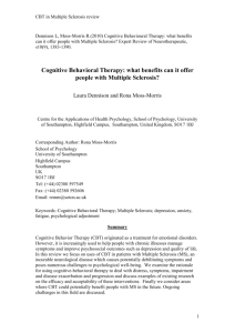 Cognitive Behavioral Therapy: what benefits can it