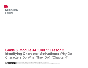 Grade 3 Module 3A, Unit 1, Lesson 5