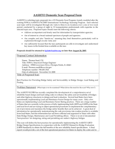 2010 Domestic Scan Proposal - Bridge Safety and Servicability