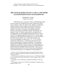 the genealogies of gen 5 and 11 and their