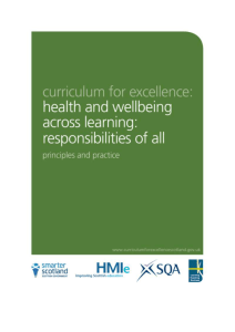 Health and wellbeing across learning: responsibilities of all