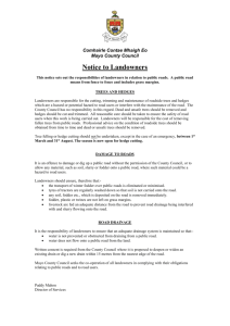 Notice to Landowners (Word-58 kb)