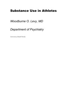 Substance Use in Athletes - Alcohol Medical Scholars Program