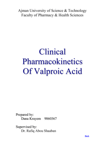 3rd. An example to illustrate drug interaction of valproic acid