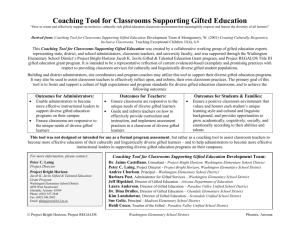 201. Coaching for Supporting Gifted