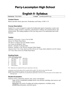 English II Syllabus - Perry