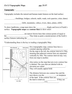 Ch 3.3 Topographic Maps pgs. 53-57