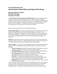The US Critical Illness and Injury Trials Group (USCIITG