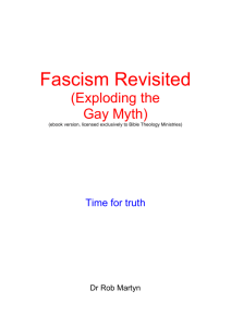 Fascism Revisited (Exploding the Gay Myth)
