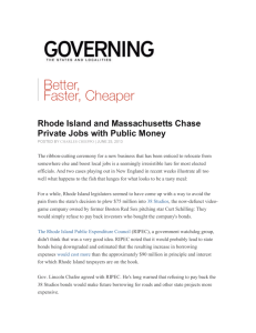 Rhode Island and Massachusetts Chase Private Jobs with Public