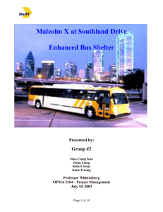 MalcolmX Bus shelter
