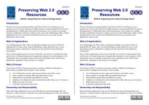 Preserving Web 2.0 Resources