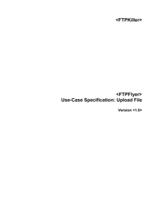 Use-Case Specification: Upload File