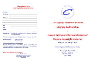 Brochure - Copyright Association of Ireland