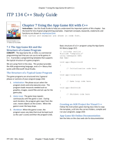 Chapter 7 Using the App Game Kit with C++
