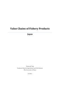 Value Chains of Fishery Products in Japan