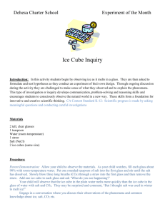 Ice Cube Inquiry