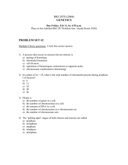 essentials of genetics chapter 2 mitosis and meiosis 1 during in an organism with 52 chromosomes how many bivalents would be expected to form during meiosis