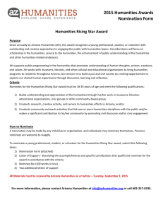 2015 Humanities Rising Star Award