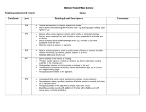Reading assessment - Darrick Wood Infant and Nursery School